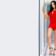 alina gladsome, women, model, brunette, red dress, legs wallpaper