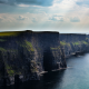 cliffs of moher, cliff, sea, nature, clouds, county clare, ireland wallpaper