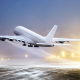airbus a380, aircraft, plane, airbus, take-off, winter, snow wallpaper