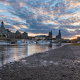 dresden, germany, saxony, city, clouds, river wallpaper