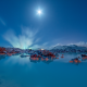 iceland, blue lagoon, lake, grindavik, night, nature wallpaper