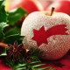 new year, holidays, apple, star anise, branch, christmas, decorations wallpaper