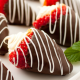 strawberry, chocolate, food, fruits, mascarpone wallpaper