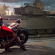 world of tanks, vido games, tank, women, pin-up, motorcycle wallpaper