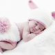 baby, blanket, sleep, hat, ears, tail, bunny wallpaper