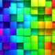 cubic, rainbows, abstract, cubes wallpaper