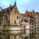 bruges, city, belgium, canal, home, reflection wallpaper