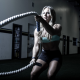 fitness model, ropes, crossfit, women, fitness, sport wallpaper