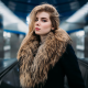 irina popova, fur coat, women, model wallpaper