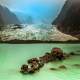 landscape, nature, mist, glaciers, lake, Chile, mountain, cold, water, green wallpaper