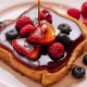 berry, strawberry, honey, blueberry, french toast, food, breakfast wallpaper