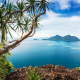 bohey dulang island, sabah, malaysia, nature, landscape, bushes, coast, sea, rocks, tropics wallpaper