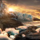 argentina, patagonia, glacier, ice, iceberg, mountains, sun wallpaper