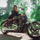 harley davidson, motorcycle, bike, asian, girl, women wallpaper