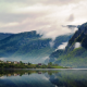 norway, lofoten islands, landscape, mountains, nature, fog, clouds wallpaper