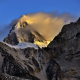 mountains, clouds, morning, himalayas, nepal, nature, peak wallpaper