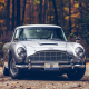 car, Aston Martin, Aston Martin DB5, fall, road, forest, 007, James Bond, leaves wallpaper