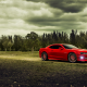 chevrolet, chevrolet camaro, red car, cars, clouds wallpaper