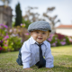 child, boy, kid, baby, shirt, tie, cap, summer, lawn wallpaper