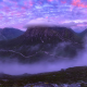 mountains, clouds, peak, scotland, purple sky, nature wallpaper