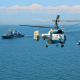 helicopter, ships, sea, sikorsky s-70 wallpaper
