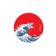 Japan, The Great Wave off Kanagawa, waves, minimalism wallpaper