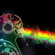 skull and bones, Pink Floid, rainbows, rainbows, Prisma, music wallpaper