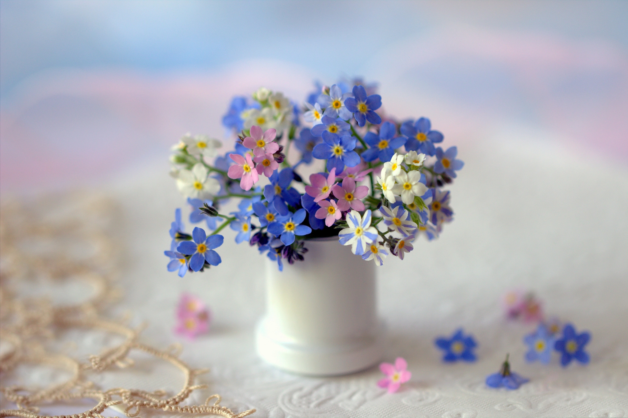 С днем рождения незабудки. Маленькие цветочки. Красивый букет незабудок. Весенние цветы незабудки. Незабудки в вазе.