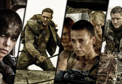Tom Hardy, Charlize Theron, Mad Max, Mad Max: Fury Road, men, women, actress, actors, movies wallpaper