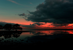 clouds, reflection, Australia, nature, sunrise wallpaper