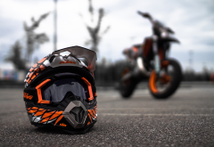 KTM, helmet, bikes, motorbike wallpaper