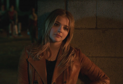 Chloe Grace Moretz, leather jackets, actress, Chloe Moretz wallpaper