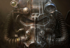 Fallout 4, helmet, artwork, Bethesda, video games wallpaper