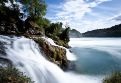 waterfalls, Switzerland, rhine, rhine-falls, water, nature wallpaper