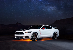 Ford Mustang GT Apollo Edition, car, muscle cars, Ford Mustang, Ford, stars, night wallpaper