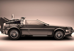 DeLorean DMC-12, DeLorean, car, Back to the Future, movies wallpaper