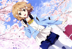 hanasaku iroha, anime, anime girls, spring, cherry blossoms wallpaper
