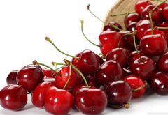 cherries, food, fruit wallpaper