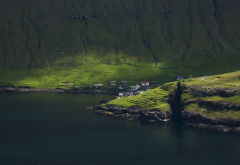 Faroe Islands, nature, landscape, sea, cliff wallpaper