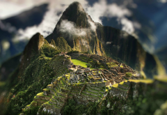 Machu Picchu, mountains, Peru, tilt shift, nature wallpaper