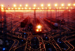 train, rail yard, railyard, Shanghai, China, railway, railroad wallpaper