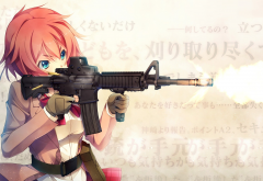 Innocent Bullet, anime, anime girls, women with guns wallpaper
