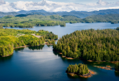 Prince of Wales Island, nature, lake, forest, spring, island, alaska, tree wallpaper