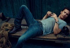Matthew McConaughey, men, actor, jeans wallpaper