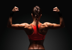 muscles, women, fitness wallpaper