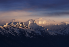himalayas, nepal, mountains, snowy peak, landscape, nature wallpaper