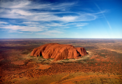 uluru, australia, nature, rock, desert, ayers rock wallpaper