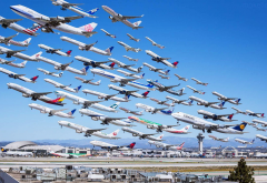 los angeles, lax, airport, aircraft, airplane, collage wallpaper