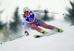 sports, skiing, women, snow, winter wallpaper