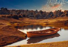 boat, nature, lake, river, landscape, india wallpaper
